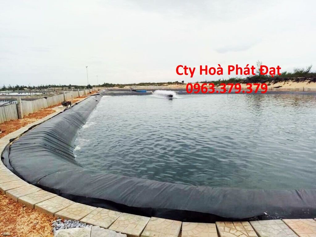 Thi công bạt lót ao hồ HDPE chống thấm nuôi trồng thủy sản