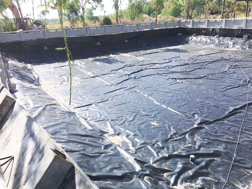 Hình ảnh: bạt lót hồ chứa nước nuôi tôm cá Hòa Phát Đạt