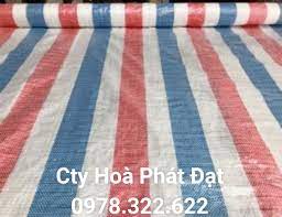 Hình ảnh: bạt sọc 3 màu khổ 1m8 Hòa Phát Đạt