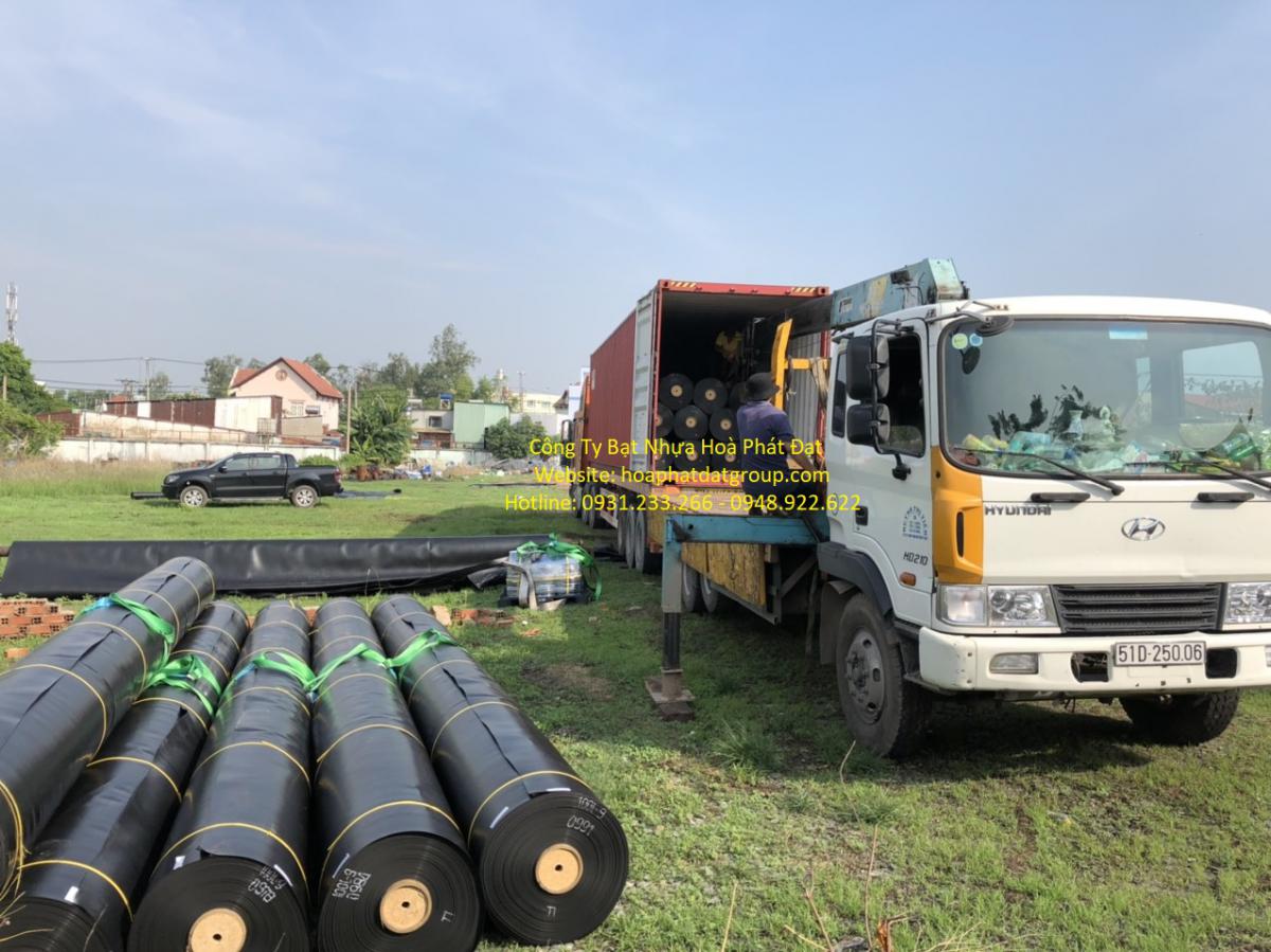 Hình ảnh: cung cấp bạt nhựa HDPE phủ bờ ao khổ 10m Hòa Phát Đạt
