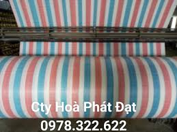 Hình ảnh: bạt sọc 3 màu khổ 1m8 Hòa Phát Đạt