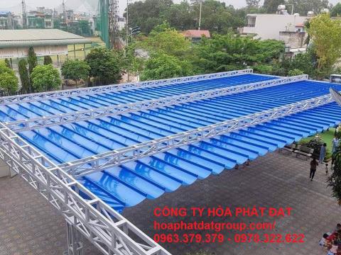 Báo giá thay vải bạt mái che bạt xếp kéo di động tại Quận 11 giá rẻ