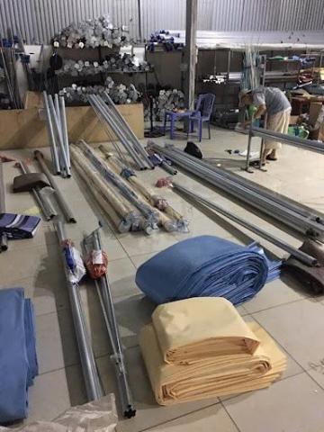 Bán bạt may ép bạt che, linh kiện mái hiên tại Quảng Trị Tp Đông Hà