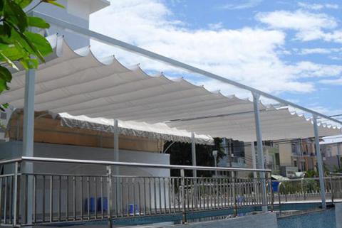 Mái che Bạt xếp di động tại Trà Vinh