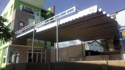 Báo giá thay vải bạt mái che bạt xếp kéo di động tại Quận 5 giá rẻ