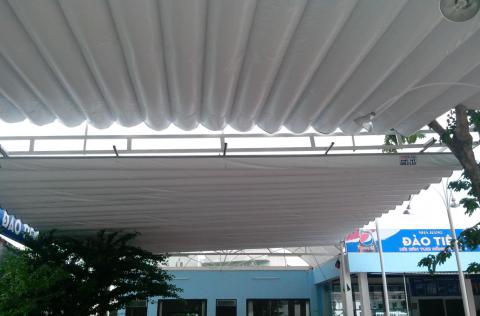 Báo giá thay vải bạt mái che bạt xếp kéo di động tại Quận 9 giá rẻ